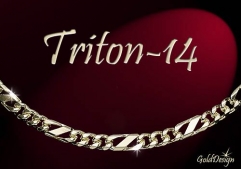 Triton 14 - náramek zlacený